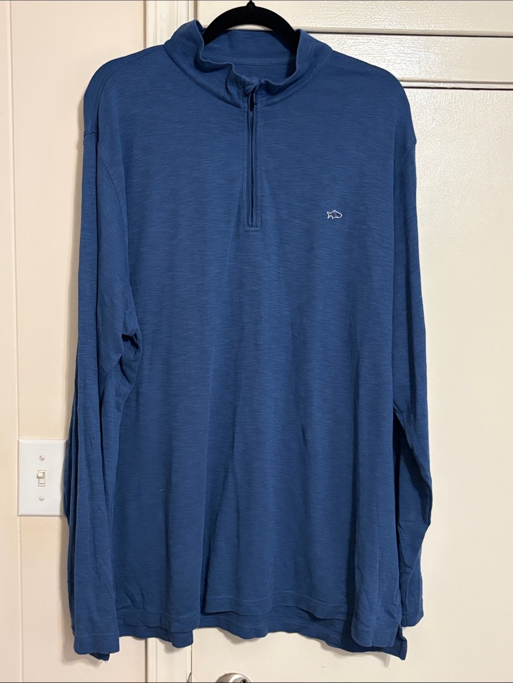 Fish Hippie Blue Quarter-Zip Pullover XXL